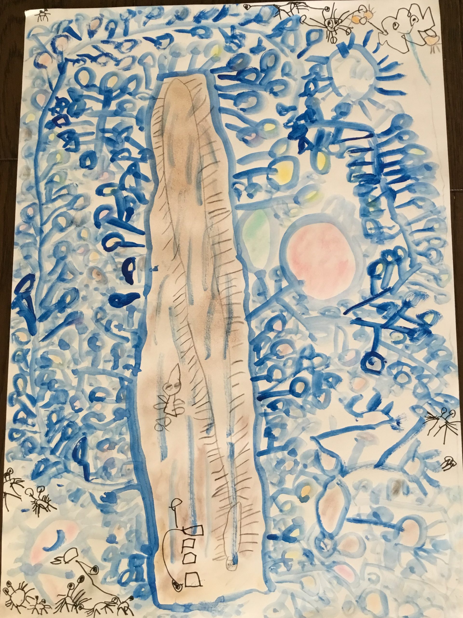 東広島くすのき幼稚園絵画展　年長組のお話の絵